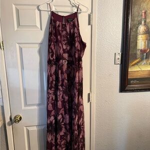Floral Purple Maxi Dress